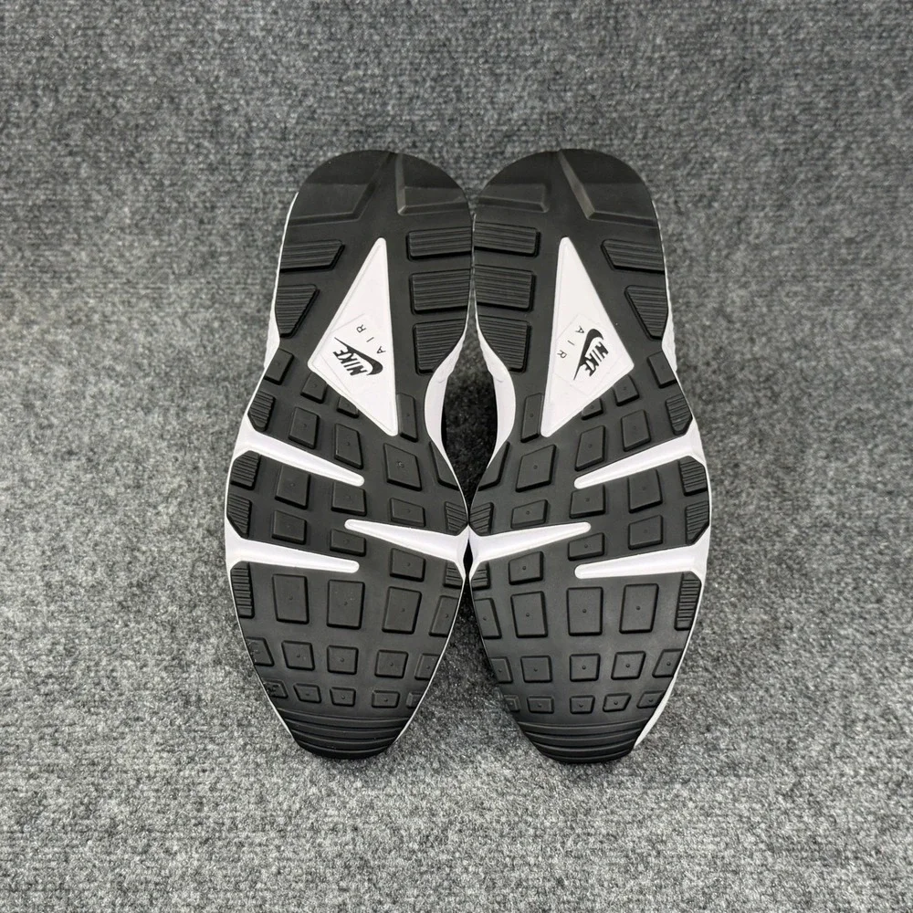 Nike Air Huarache OG Shoes Men 9 Orca White Leather Black Retro Athletic Running